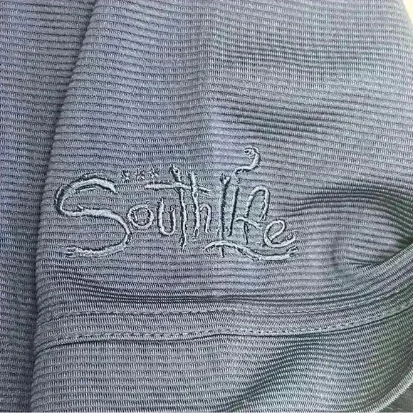 Callaway Polo Shirt XL Navy Blue Opti Dri Golf Performance “South Life” Sleeve - Picture 5 of 9
